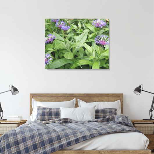 Cornflower Canvas afdrukken (Insitu (Slaapkamer))