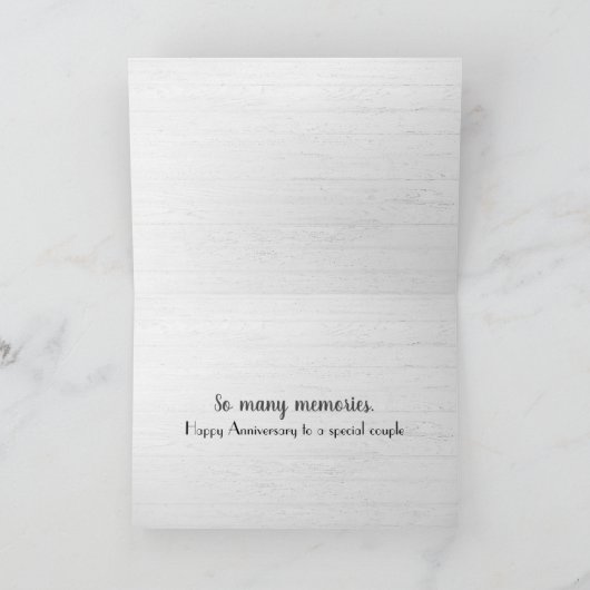 Cornflower Love-tekst op hout Kaart (Binnen)