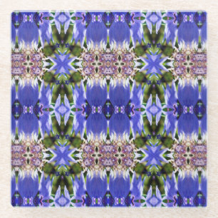 CORNFLOWER-STROMEN GLAZEN ONDERZETTER