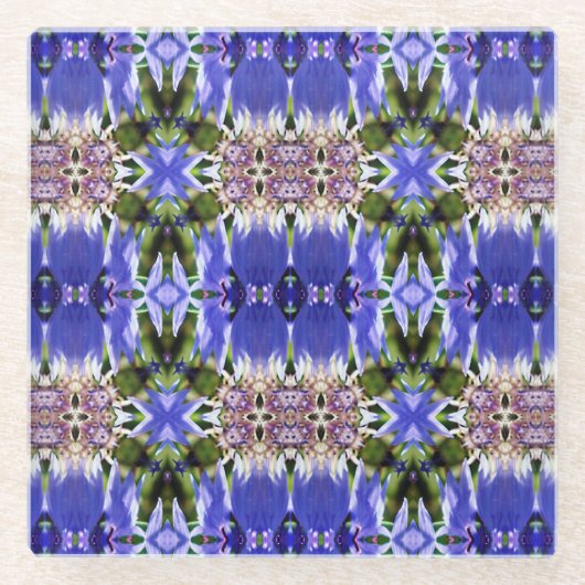 CORNFLOWER-STROMEN GLAZEN ONDERZETTER (Voorkant)