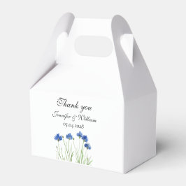 Cornflowers Wildflowers Waterverf Wedding Bedankdoosjes