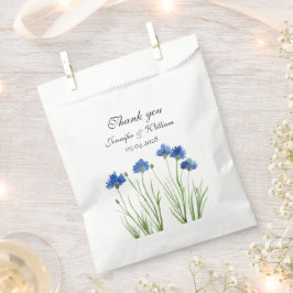 Cornflowers Wildflowers Waterverf Wedding Bedankzakje