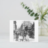 Cornhill news vendor 1904 London England, Verenigd Briefkaart (Staand voorkant)