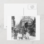 Cornhill news vendor 1904 London England, Verenigd Briefkaart (Voorkant / Achterkant)