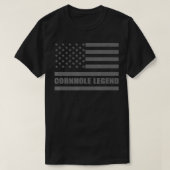 Cornhole Amerikaanse vlag Funny Cornhole chickade T-shirt (Design voorkant)
