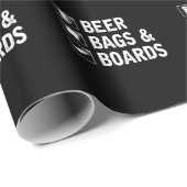 Cornhole Bag en Beer Drink Corn Player Cadeaupapier (Rol Hoek)