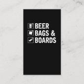 Cornhole Bag en Beer Drink Corn Player Visitekaartje (Voorkant)