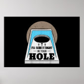 Cornhole Bean Bag Worp Spel Speel Achtertuin Gat Poster (Voorkant)