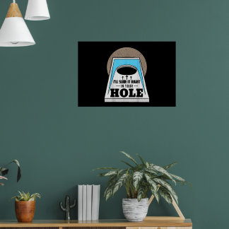 Cornhole Bean Bag Worp Spel Speel Achtertuin Gat Poster