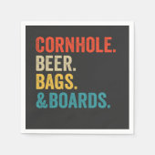 Cornhole Biertassen & Boards Grappig  cadeau Servet (Voorkant)