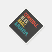 Cornhole Biertassen & Boards Grappig  cadeau Servet (Hoek)