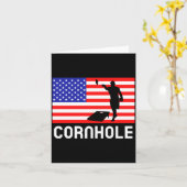 Cornhole Bordspel Mannen Vrouwen Amerikaanse Vlag Kaart (Gele Bloem)