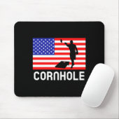 Cornhole Bordspel Mannen Vrouwen Amerikaanse Vlag Muismat (Met muis)