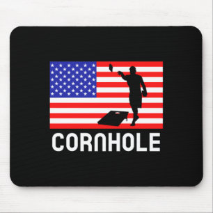 Cornhole Bordspel Mannen Vrouwen Amerikaanse Vlag Muismat