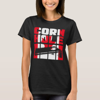 Cornhole Canada vlag Canadees esdoornblad T-shirt