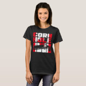 Cornhole Canada vlag Canadees esdoornblad T-shirt (Voorkant volledig)