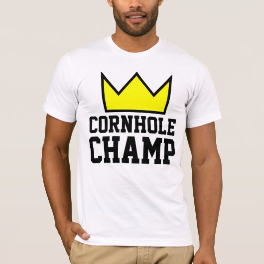 CORNHOLE CHAMP T-shirts (Voorkant)