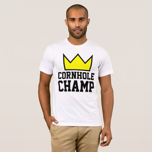 CORNHOLE CHAMP T-shirts (Voorkant volledig)