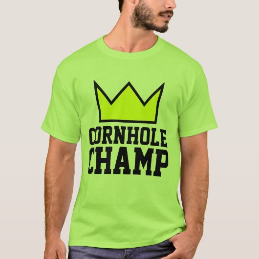 CORNHOLE CHAMP T-shirts (Voorkant)