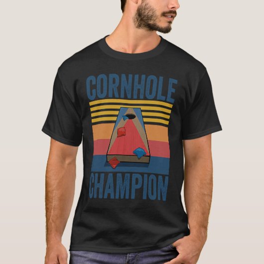 Cornhole Champion Cornhole King Cornhole Queen T-shirt (Voorkant)