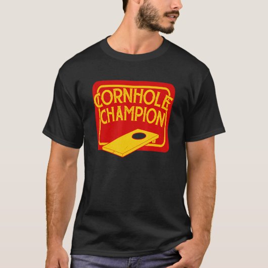 Cornhole Champion Cornhole Team Bean Bag Cornhol T-shirt (Voorkant)