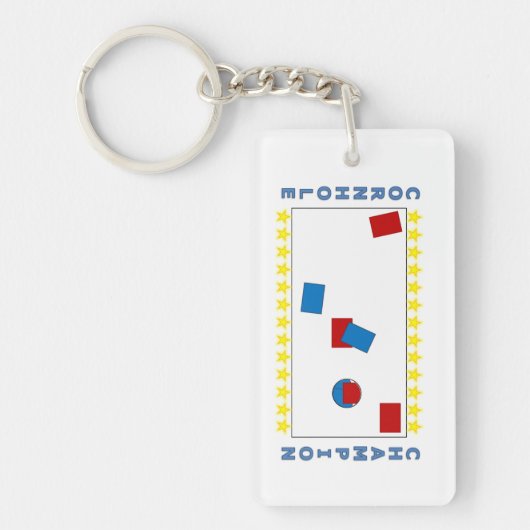 Cornhole Champion Sleutelhanger (Voorkant)