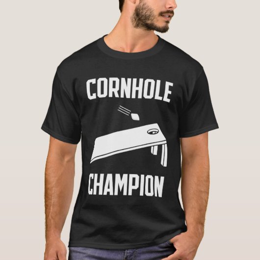 Cornhole Champion Tailgate Party Summer Barbecue B T-shirt (Voorkant)