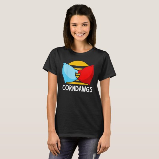 Cornhole Corn Hole Corndawgs T-shirt (Voorkant volledig)