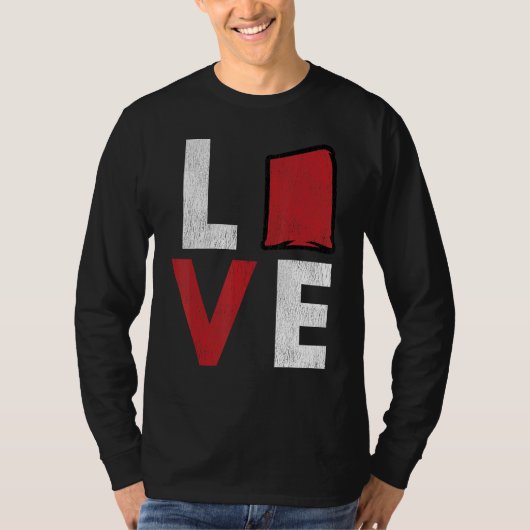 Cornhole Corn Hole LOVE 1 T-shirt (Voorkant)