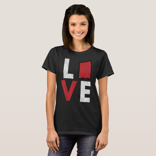 Cornhole Corn Hole LOVE 1 T-shirt (Voorkant volledig)