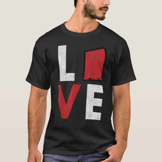 Cornhole Corn Hole LOVE 1 T-shirt (Voorkant)