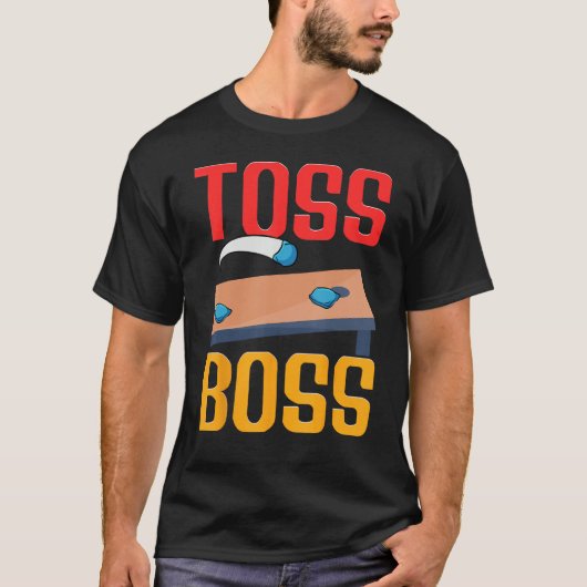 Cornhole Corn Hole Toss Boss T-shirt (Voorkant)