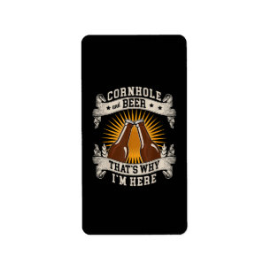Cornhole en bier, daarom ben ik hier Cornhole Etiket