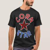 Cornhole Funny Cornstar Backyard Gaming T-shirt (Voorkant)