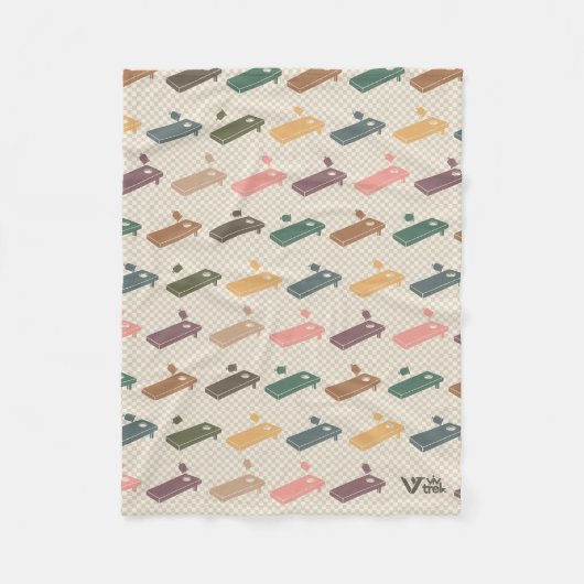 Cornhole Game Lover Deken Retro Cornhole Gooi (Voorkant)