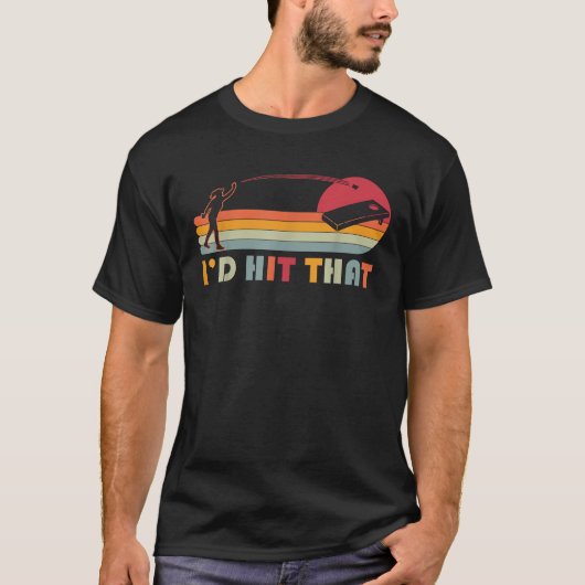 Cornhole Grappig Ik Sla Dat Team Bean Bag Liefhebb T-shirt (Voorkant)