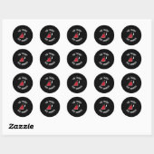 Cornhole Het talent is aangekomen bij Team Cornhol Ronde Sticker (Vel)