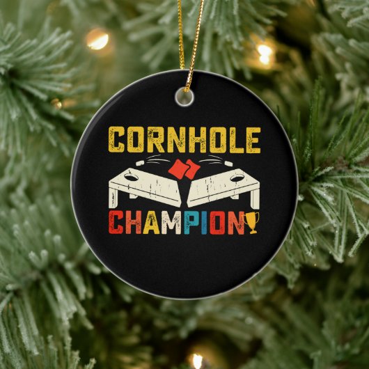 Cornhole Kampioen Amerika VS 4 juli Keramisch Ornament (Boom)