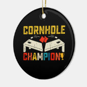 Cornhole Kampioen Amerika VS 4 juli Keramisch Ornament (Links)