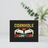 Cornhole Kampioen Amerikaanse USA 4th van juli Briefkaart (Staand voorkant)