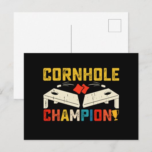 Cornhole Kampioen Amerikaanse USA 4th van juli Briefkaart (Voorkant / Achterkant)