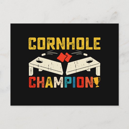 Cornhole Kampioen Amerikaanse USA 4th van juli Briefkaart (Voorkant)