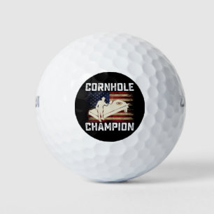 Cornhole Kampioen Amerikaanse Vlag USA 4 juli  Golfballen