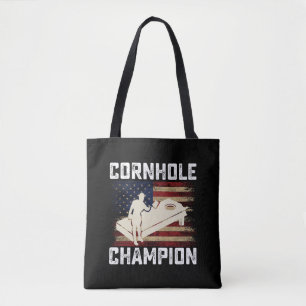 Cornhole Kampioen Amerikaanse Vlag USA 4th OF July Tote Bag