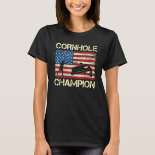 Cornhole Kampioen Amerikaanse Vlag USA Juli 4th Co T-shirt
