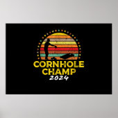 Cornhole Kampioen Cornhole Zakken Toernooi Winnaar Poster (Voorkant)