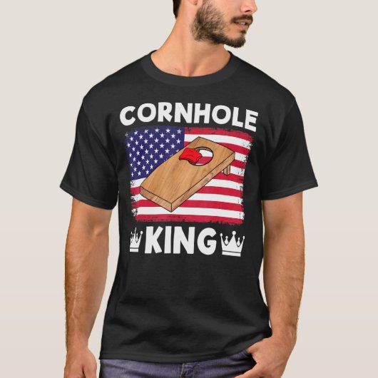 Cornhole KIng Cornhole Team Bean Bag Cornhole T-shirt (Voorkant)