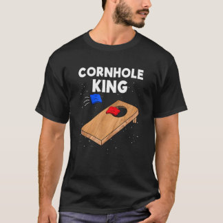 Cornhole KIng Cornhole Team Bean Bag Cornhole T-shirt