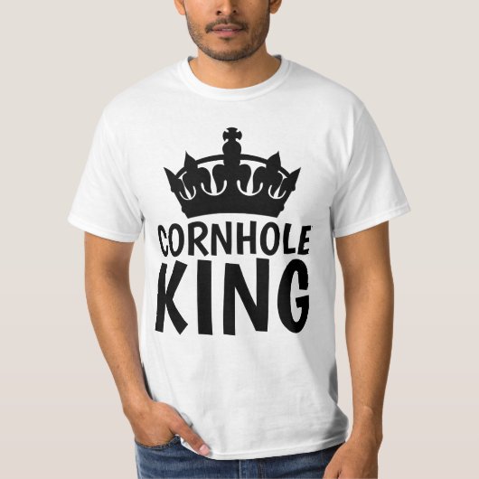 CORNHOLE KING T-shirts (Voorkant)