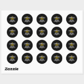 Cornhole Koning Traalkin Grappig Cornhole Cadeau Ronde Sticker (Vel)